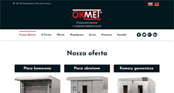 Desktop Screenshot of okmet.com.pl