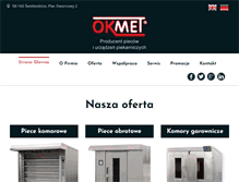 Tablet Screenshot of okmet.com.pl